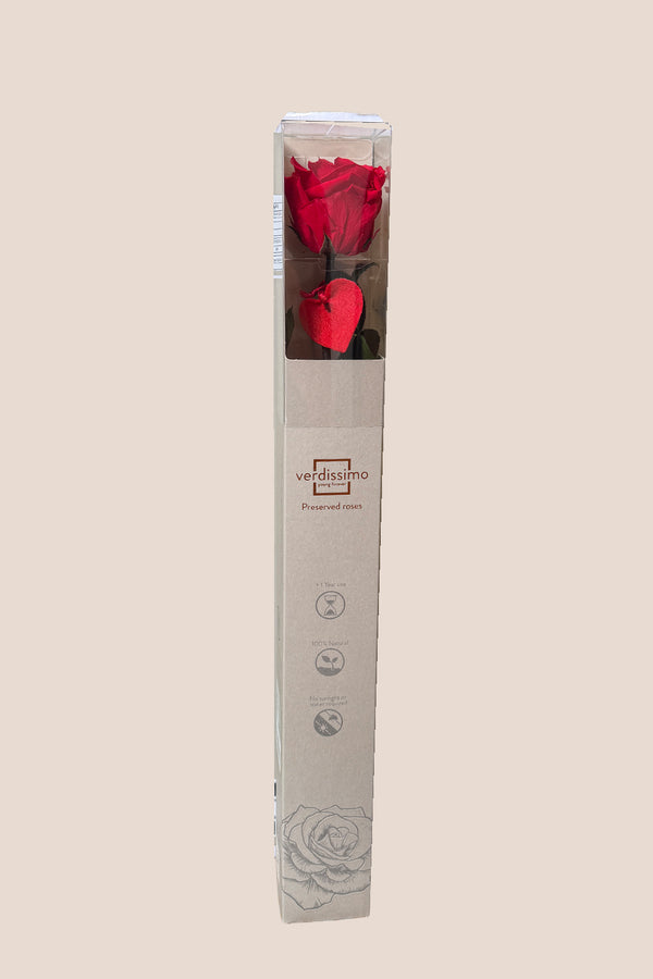Amorosa Red Stem Heart - Pack 20 u.