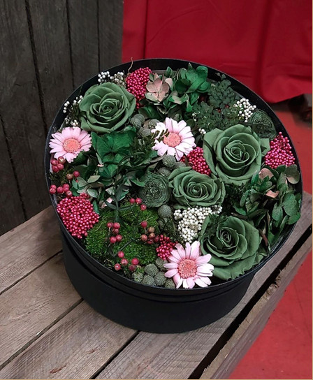 hatbox con flores que te enamoraran img1 - verdissimo