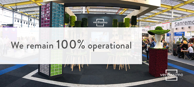 We remain 100% operational in 2020 - Verdissimo